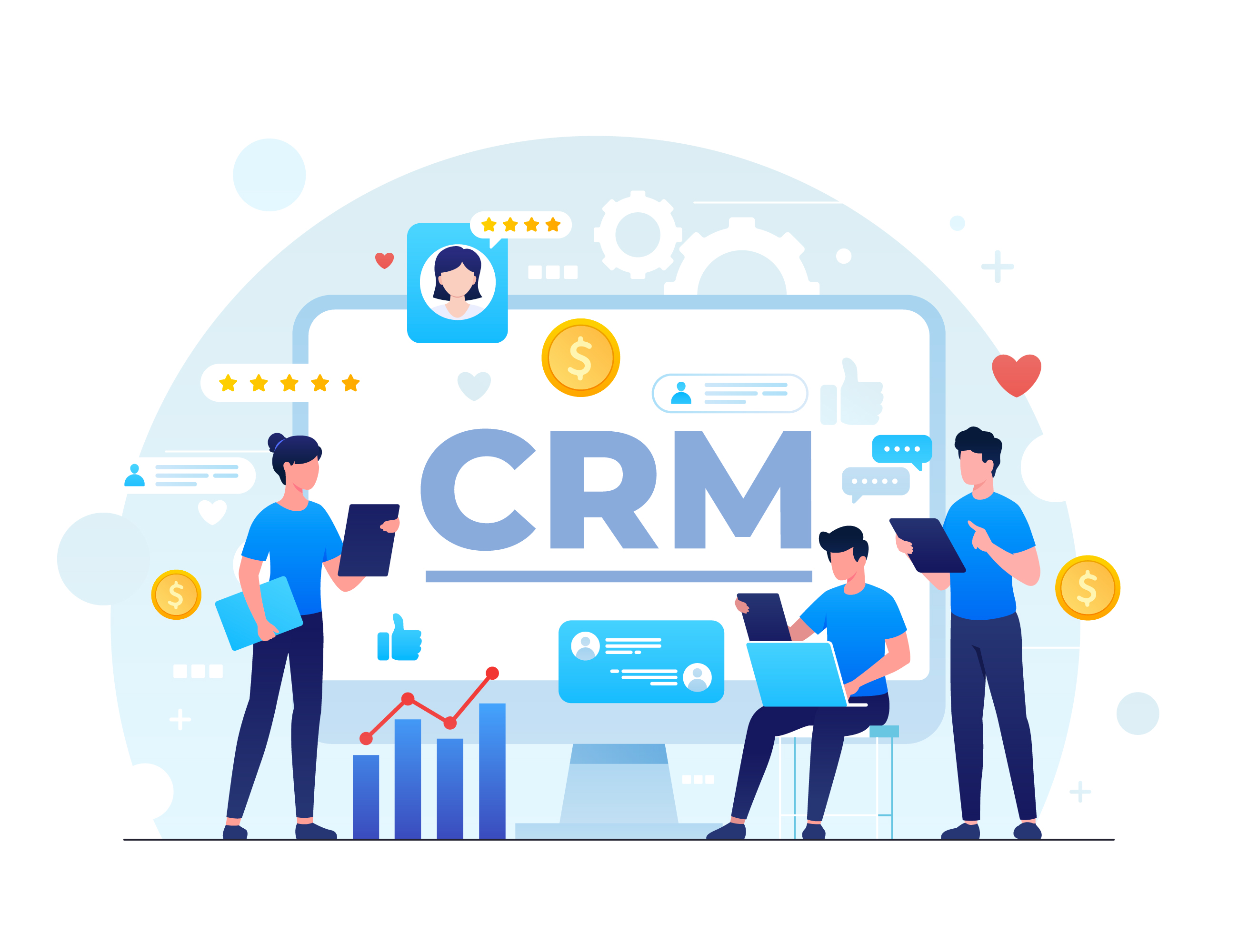 CRM Dashboard Preview